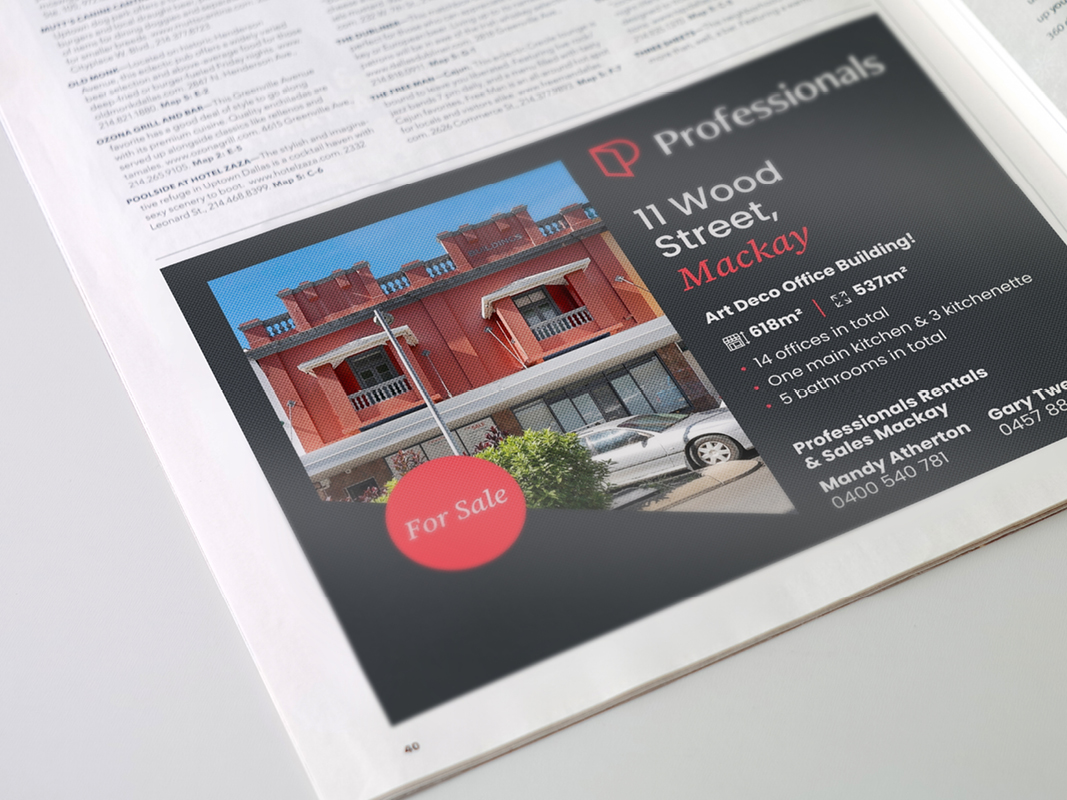 Property listing magazine spread